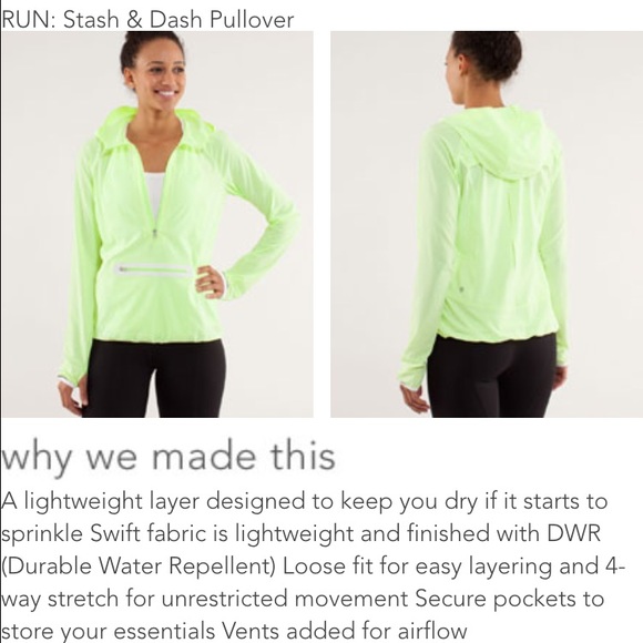 Lululemon pullover: "stash and dash" - Picture 4 of 4